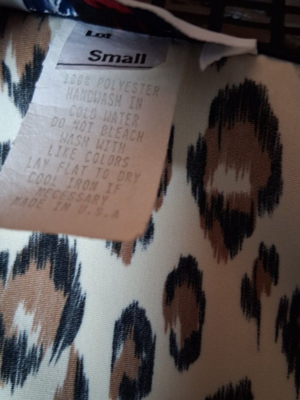 Vintage Just For Fun Jacket Small Cat Print Bling Oversized Leopard Lightweight - Picture 5 of 16
